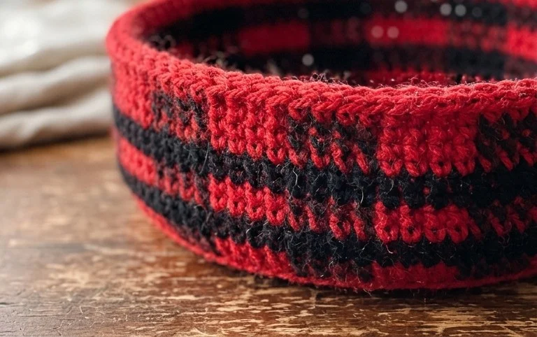 Christmas Basket – Free Crochet Pattern