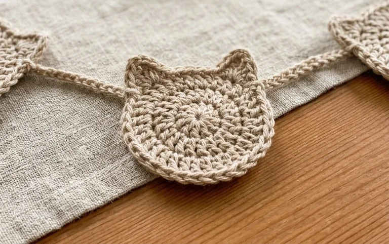 Festive Crochet Christmas Kitty Fairy Light Garland DIY Holiday Amigurumi Ideas