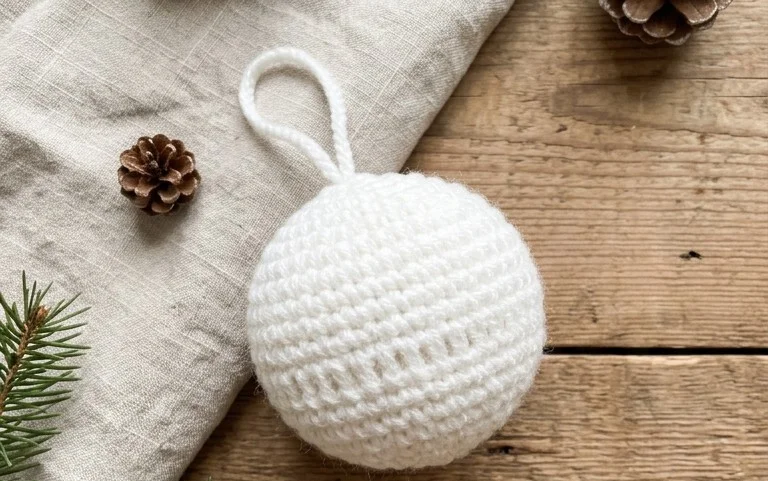 Crochet Beautiful Christmas Ball - Crochet Ideas